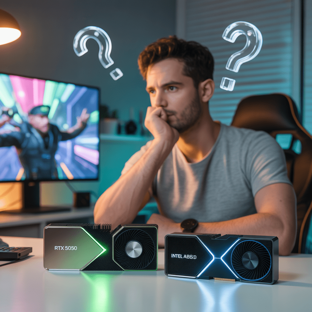 GPU à 250$ : la RTX 5050 face à l'Arc B580, un choix qui fait débat